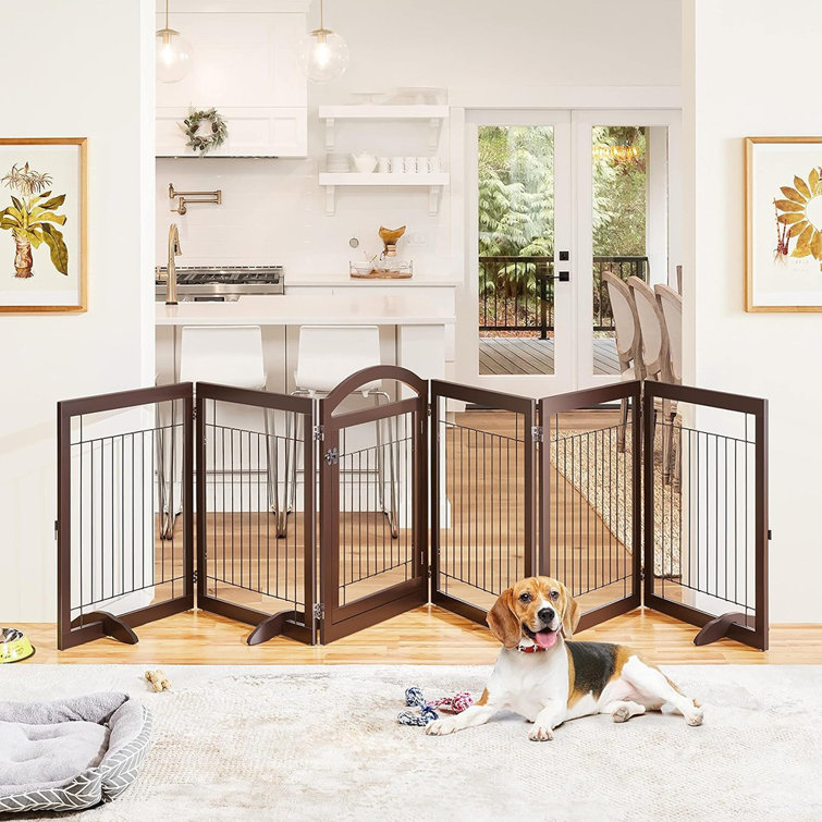 Tucker Murphy Pet™ Dorlinde Wood Free Standing Pet Gate Wayfair Canada